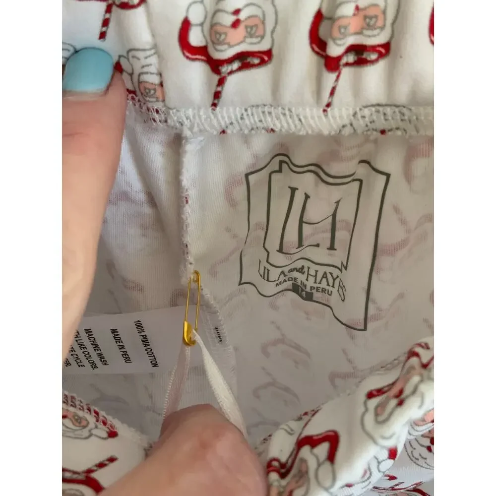 Lila & Hayes Boys Santa Pima Cotton Pajama Pants NWT size‎ 14